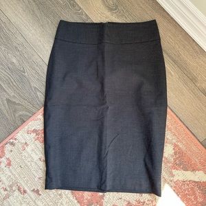 Steel Grey/Blue Pencil Skirt